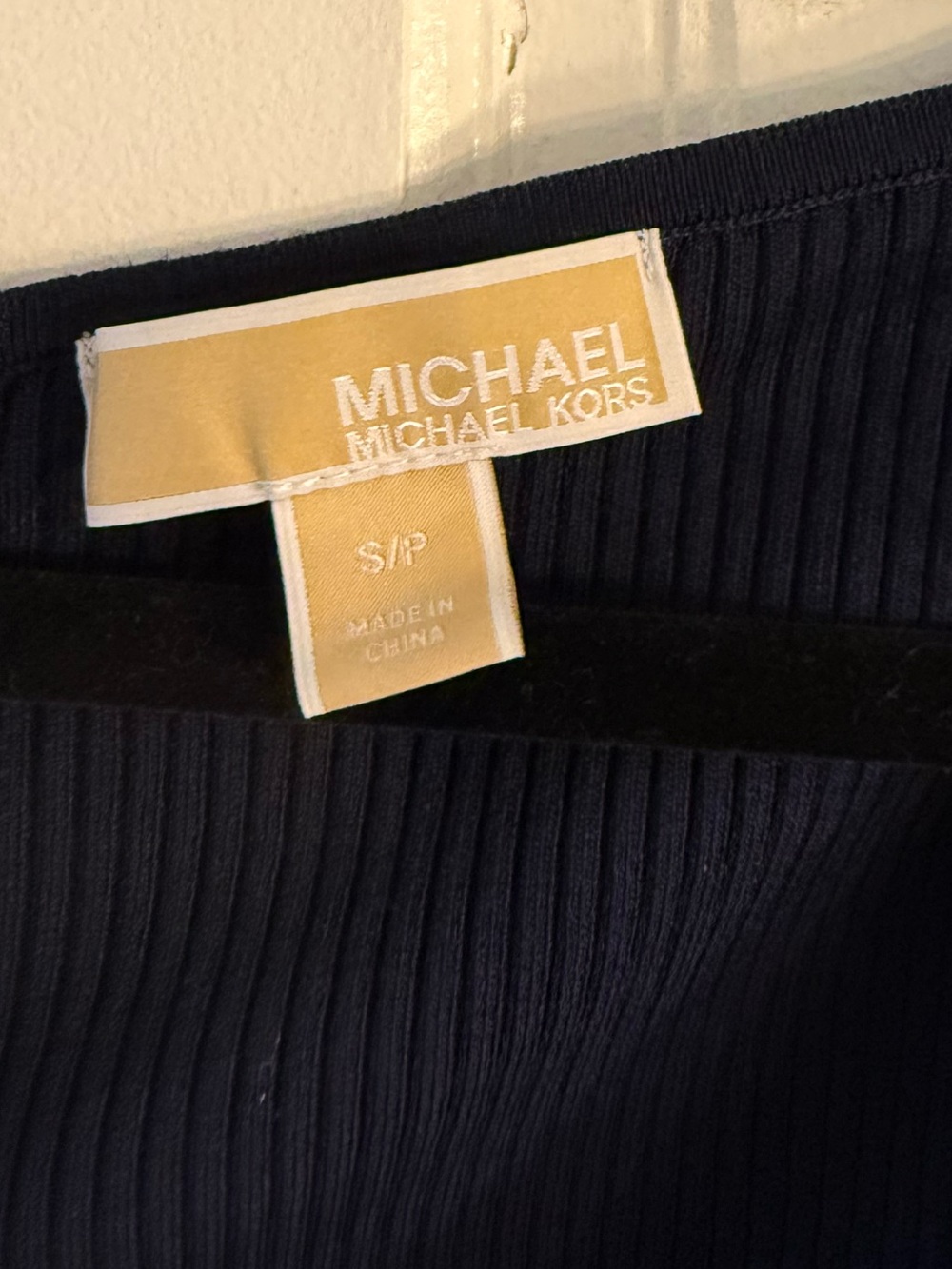 Michael Kors Navy Short-Sleeve Scoop Neck Maxi Dress - Picture 3 of 4